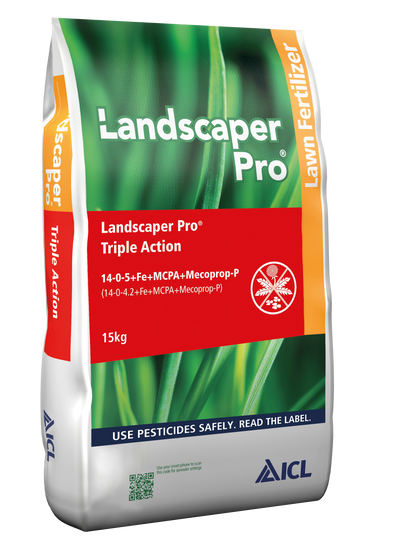 Landscaper Pro Triple Action Weed, Feed & Moss Killer 15kg