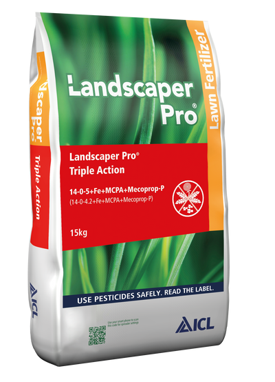 Landscaper Pro Triple Action Weed Feed & Moss Killer 15kg