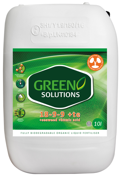 Green Solutions 18-9-9 With Seaweed, Humic Acid & Trace Elements 10L
