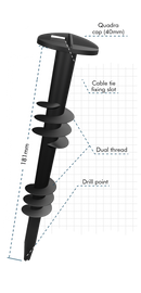 Platipus PLATI-GRIP™ Spiral Anchors