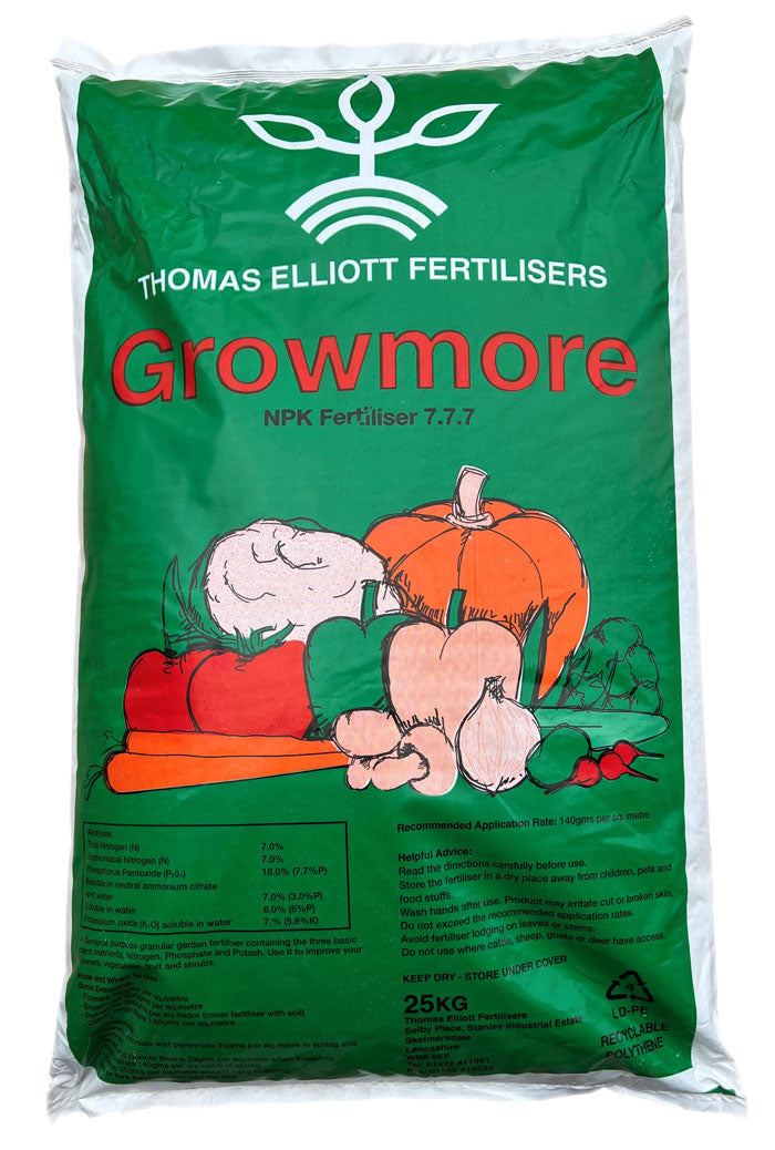 Growmore 7+7+7 Fertiliser 25kg