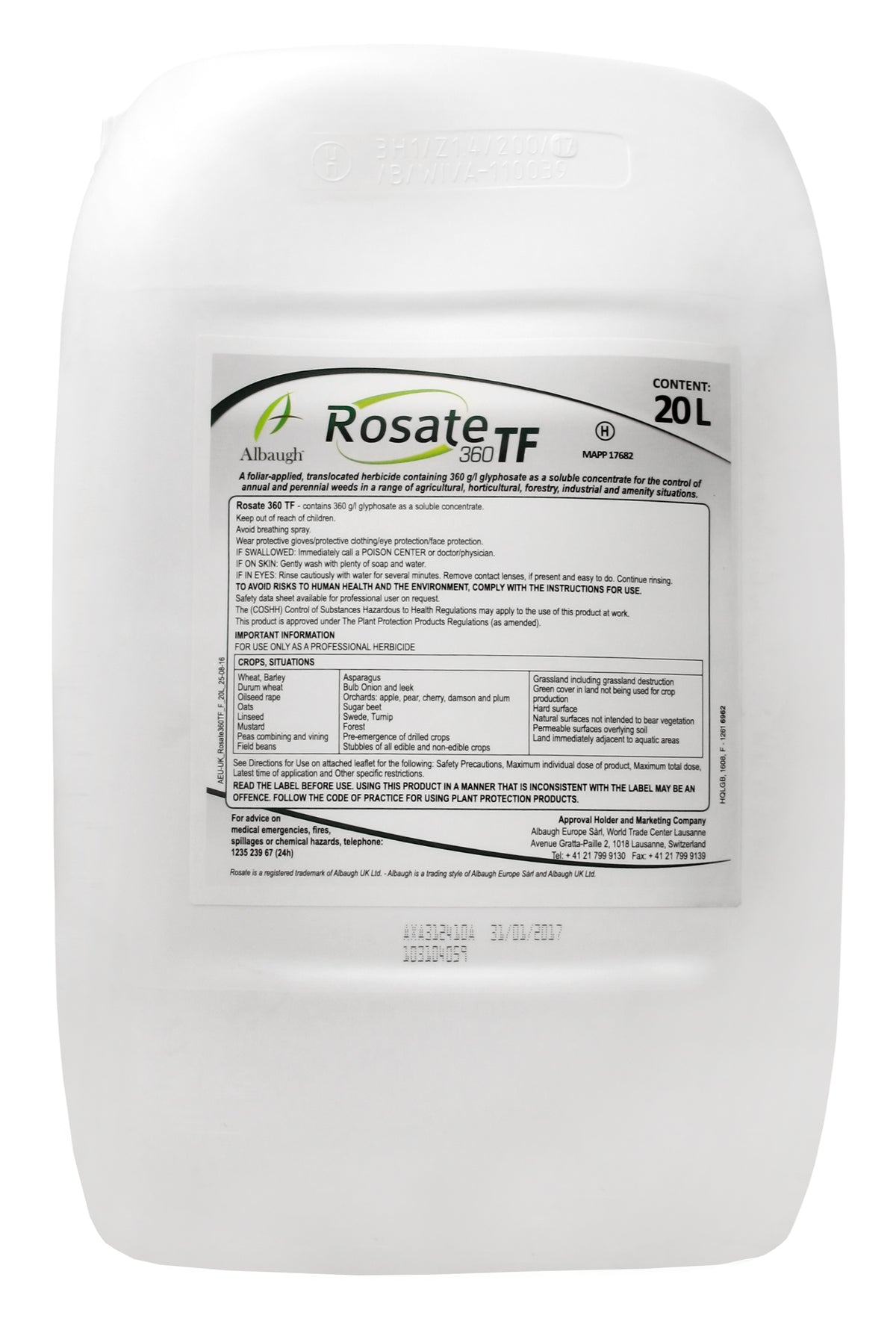 Rosate 360 TF - Glyphosate Weed Killer | Amenity Choice
